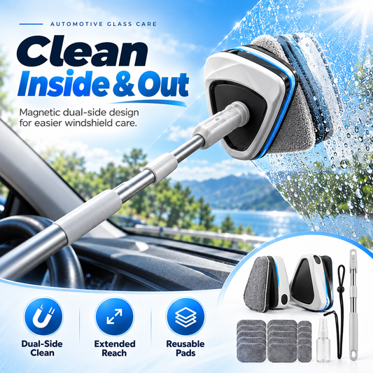 Dual-Side Magnetic Windshield Cleaner Kit
