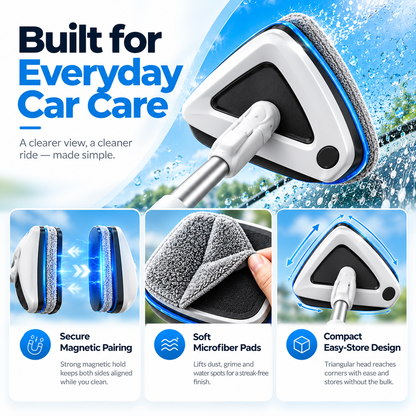 Dual-Side Magnetic Windshield Cleaner Kit
