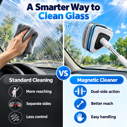 Dual-Side Magnetic Windshield Cleaner Kit