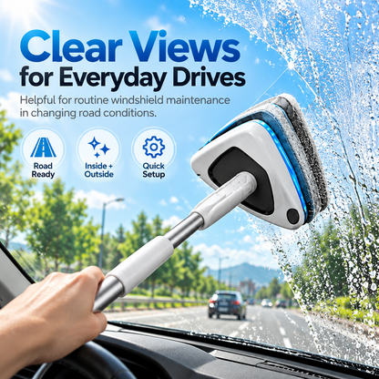 Dual-Side Magnetic Windshield Cleaner Kit